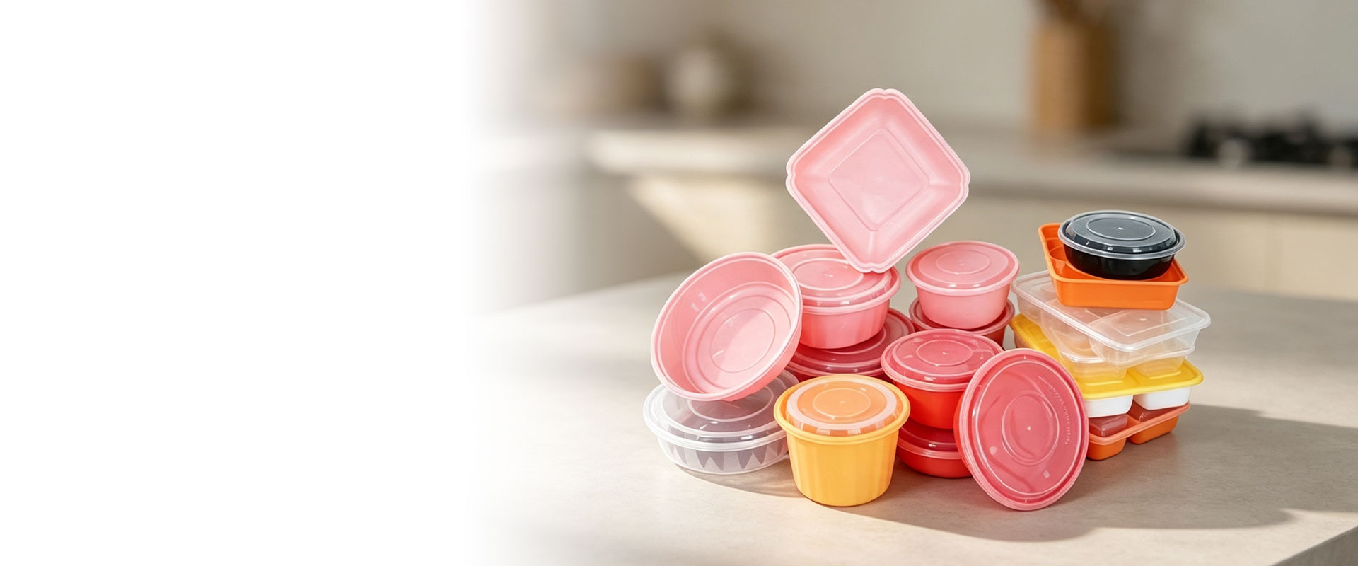 Fábrica de recipientes para alimentos moldados por injeção