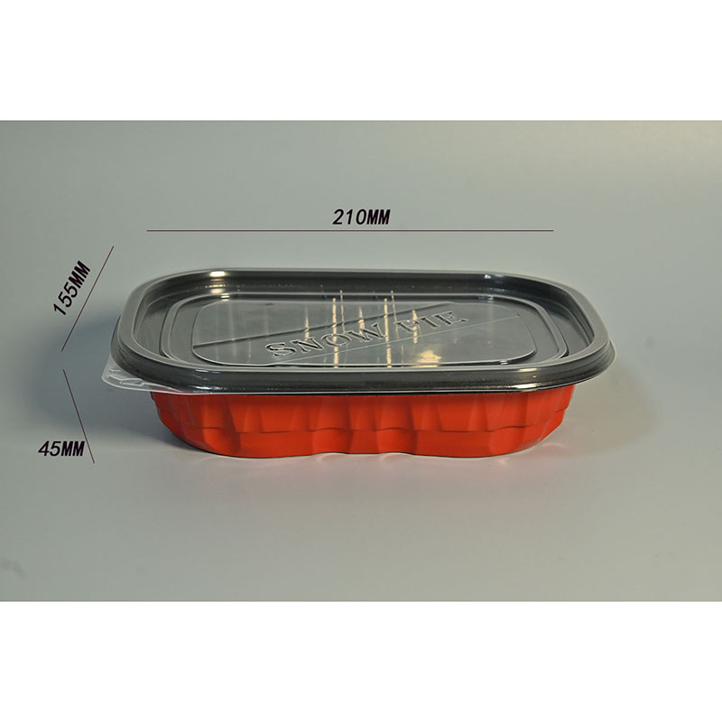 Recipiente cúbico transparente